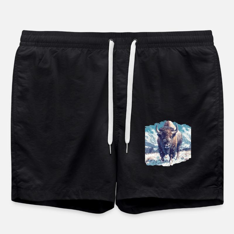 Bisons Bison - Short de bain - noir