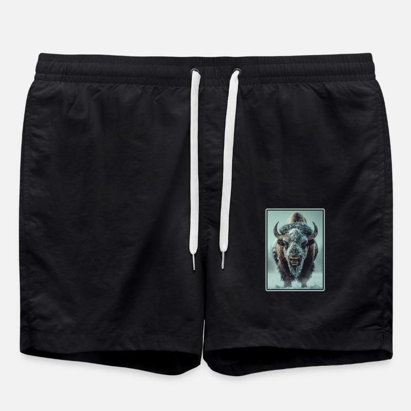 Bisons Bison - Badeshorts - Schwarz