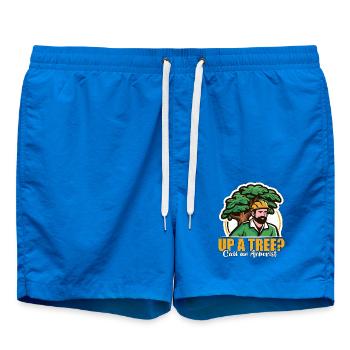 Arborist Up A Tree Call Woodcutter Forest Worker - Badeshorts - Cobalt blue - Vorne