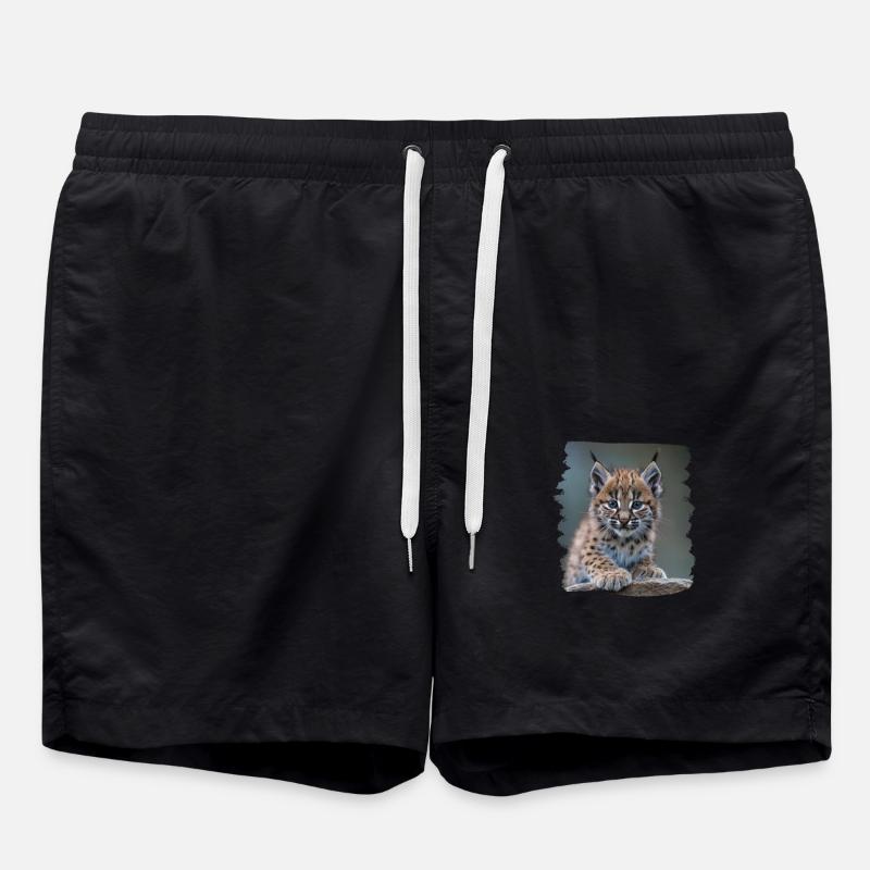 Bobcats Rotluchse Rotluchs Luchs - Badeshorts - Schwarz