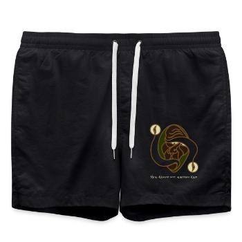 Kampf Mit Innerem Kind - Badeshorts - Schwarz - Vorne - AI Model Male 185 light (185cm)