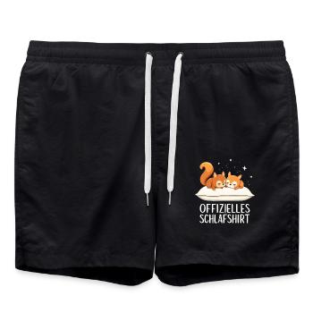 Chemise de nuit officielle Squirrel Pair - Short de bain - noir - Devant - AI Model Male 185 light (185cm)