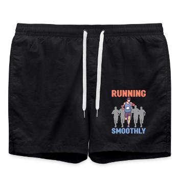 Marathon Running Smoothly Running - Swim Trunks - black - Front - AI Model Male 185 light (185cm)