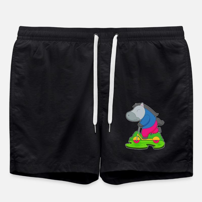 Trottinette à cheval - Short de bain - noir
