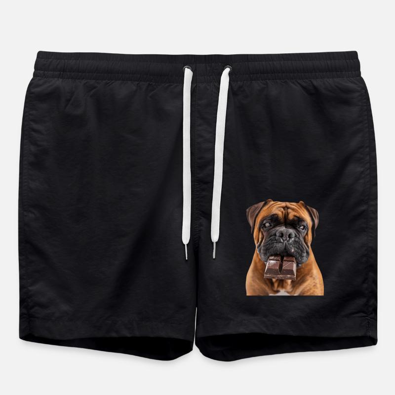 Bullmastiff - Swim Trunks - black