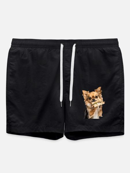 Chihuahua - Badeshorts - Schwarz