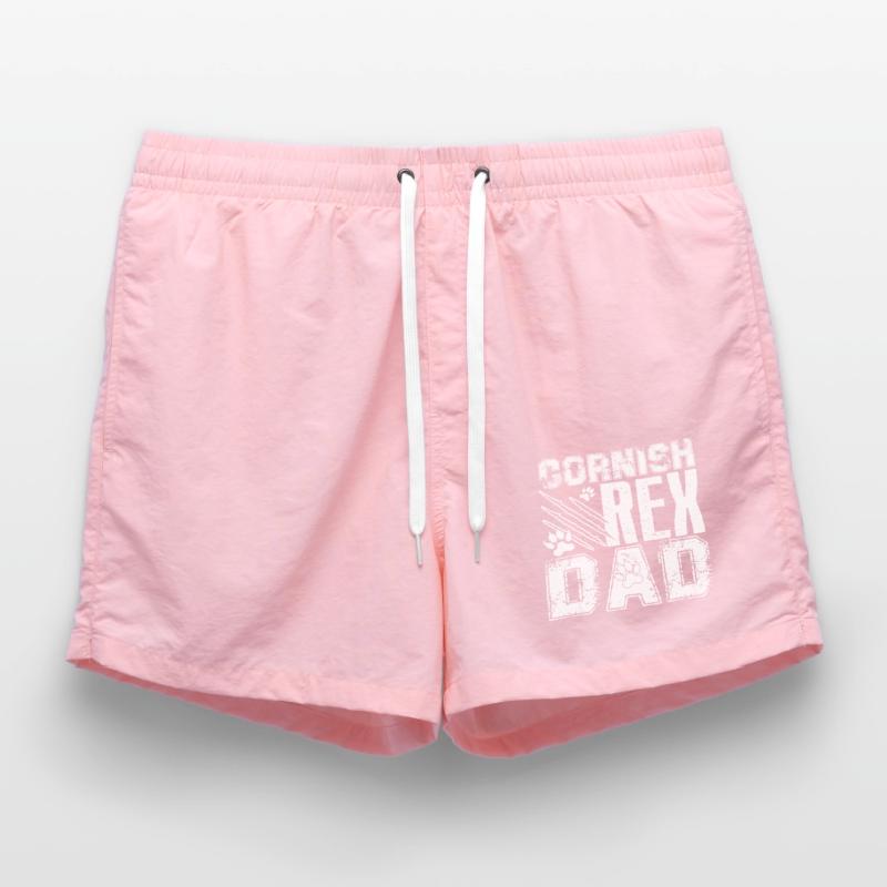 Cornish Rex Cornish Rex Dad Swim Trunks
