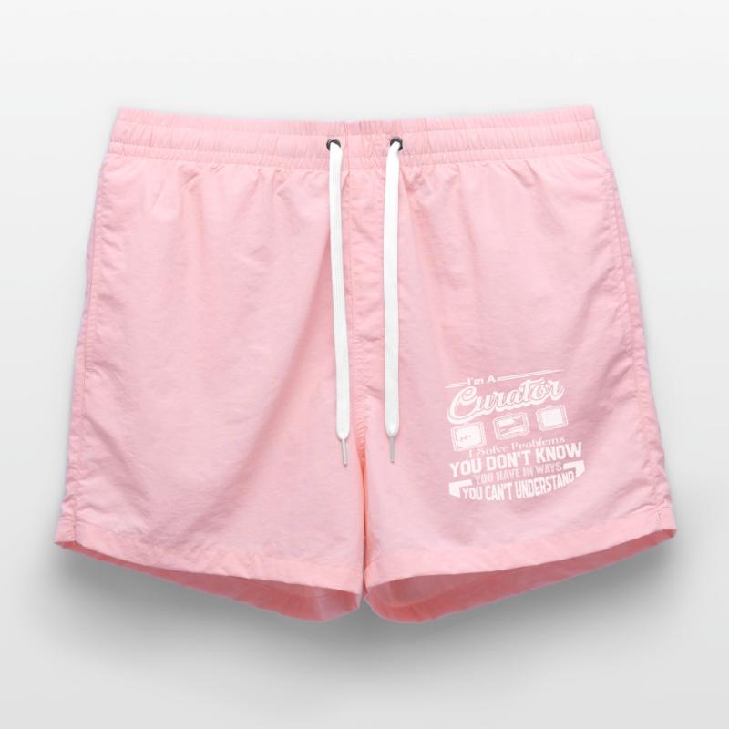 Curator Curator Solves Problems Swim Trunks