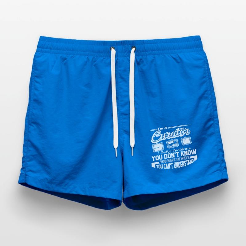 Curator Curator Solves Problems Swim Trunks