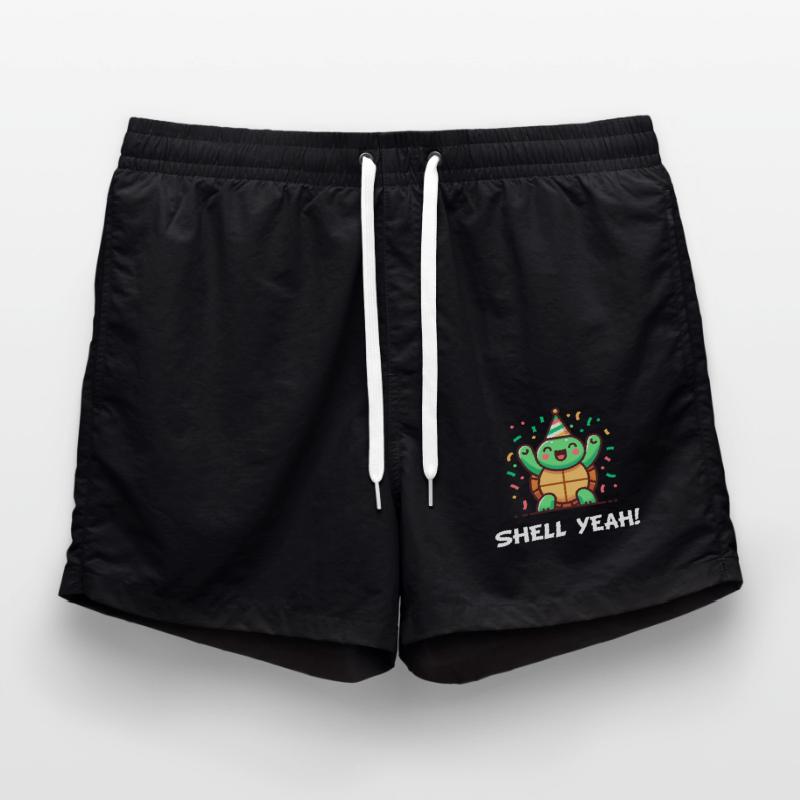 Shell Yeah! Celebration Turtle Swim Trunks