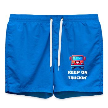 Continuez à camionner un camion mignon - Short de bain - cobalt blue - Devant