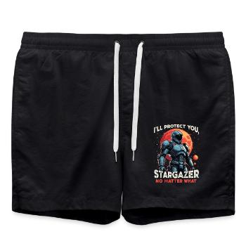 ROBOT - Short de bain - noir - Devant - AI Model Male 185 light (185cm)