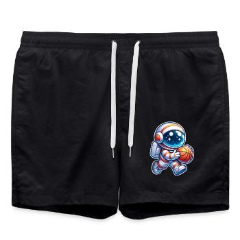 Basketball Astronaut - Swim Trunks - black - Front - AI Model Male 185 light (185cm)