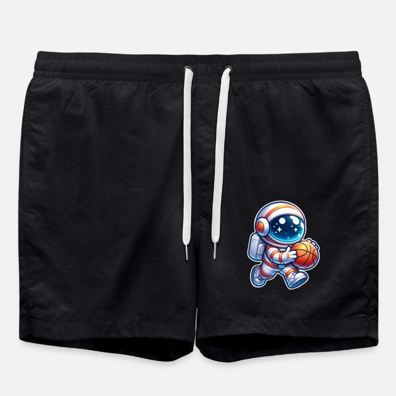 Basketball Astronaut - Swim Trunks - black