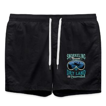 Plongée en apnée : parce que la terre ferme est surestimée : la plongée - Short de bain - noir - Devant - AI Model Male 185 light (185cm)