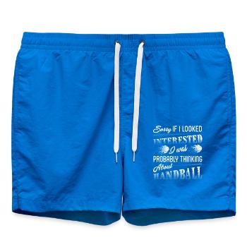 I Was Probably Thinking About Handball - Swim Trunks - cobalt blue - Front