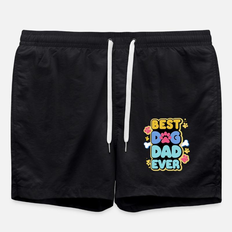 Bester Hundevater - Badeshorts - Schwarz
