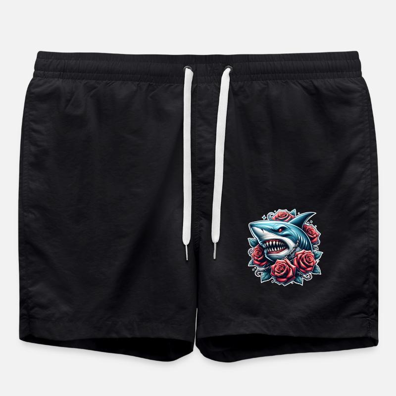 Roses de requin - Short de bain - noir