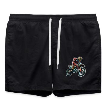 Motocross - Short de bain - noir - Devant - AI Model Male 185 light (185cm)
