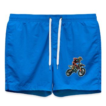 Motocross - Swim Trunks - cobalt blue - Front