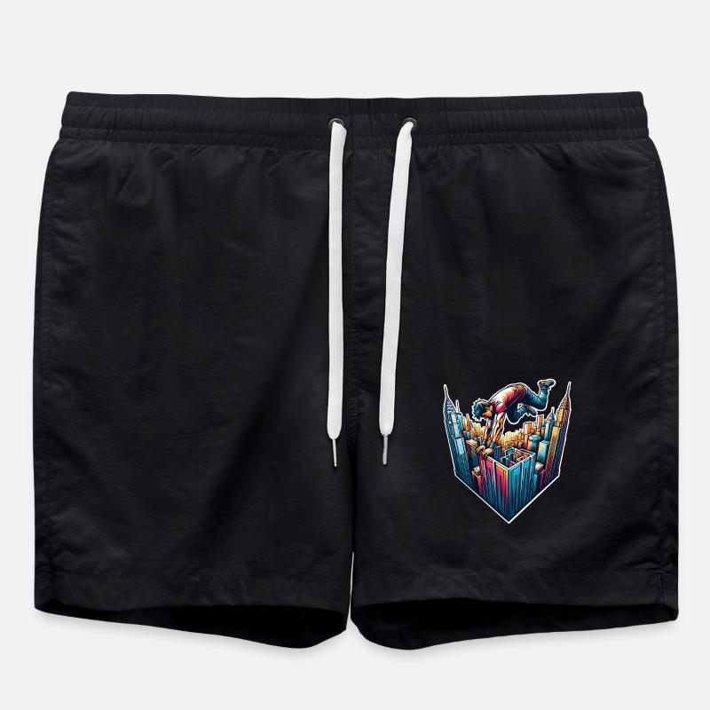 Parkour - Swim Trunks - black