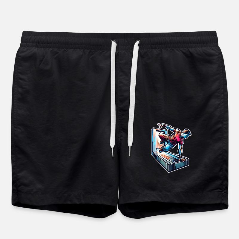 Parkour - Swim Trunks - black