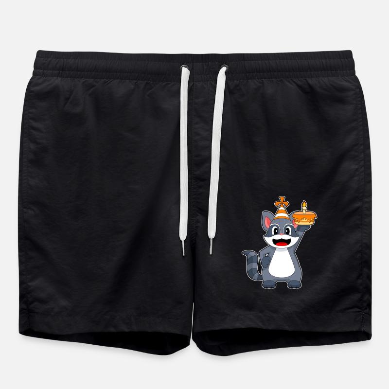 Cappello per feste di compleanno di procione - Costume a pantaloncino - nero