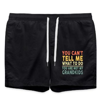 Grandpa Art For Grandfather Papa Papi Grandkids - Swim Trunks - black - Front - AI Model Male 185 light (185cm)