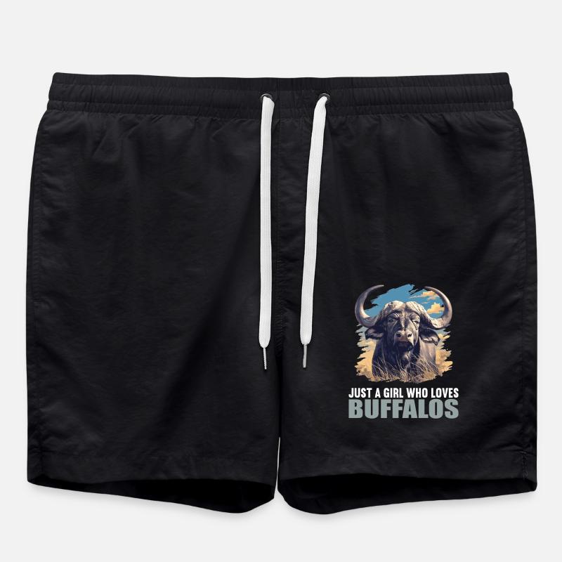 Buffles Buffalo Büffel - Short de bain - noir