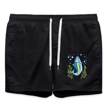 Albacore Lover - Swim Trunks - black - Front - AI Model Male 185 light (185cm)