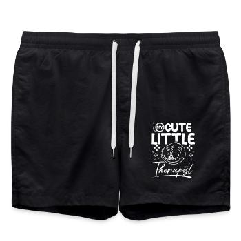 Pet rat my cute little therapist - Swim Trunks - black - Front - AI Model Male 185 light (185cm)