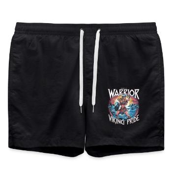 Warrior Spirit and Viking Pride für Wikinger - Badeshorts - Schwarz - Vorne - AI Model Male 185 light (185cm)