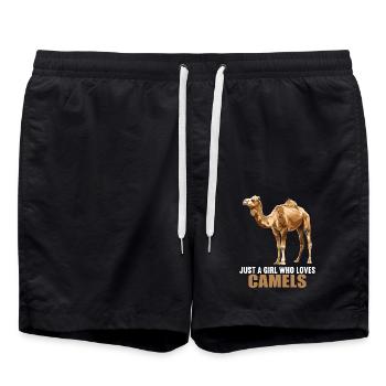 Camel Kamele Kamel - Badeshorts - Schwarz - Vorne - AI Model Male 185 light (185cm)