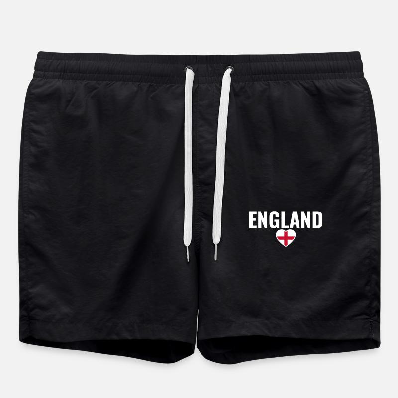 Angleterre Anglais Drapeau anglais - Short de bain - noir