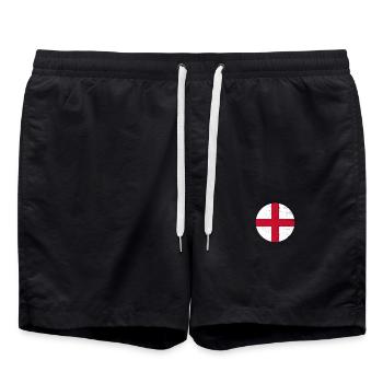 Angleterre Vintage Drapeau anglais Anglais - Short de bain - noir - Devant - AI Model Male 185 light (185cm)