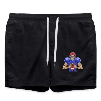 Sport Rugby Footballeur Joueur Football - Short de bain - noir - Devant - AI Model Male 185 light (185cm)