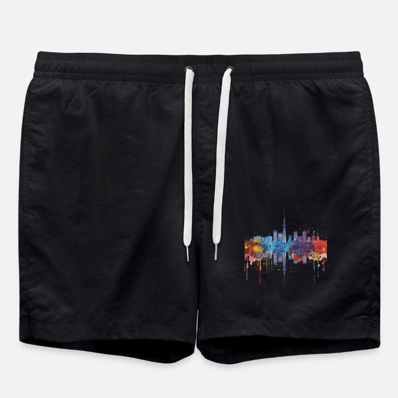 Fujisawa - Badeshorts - Schwarz