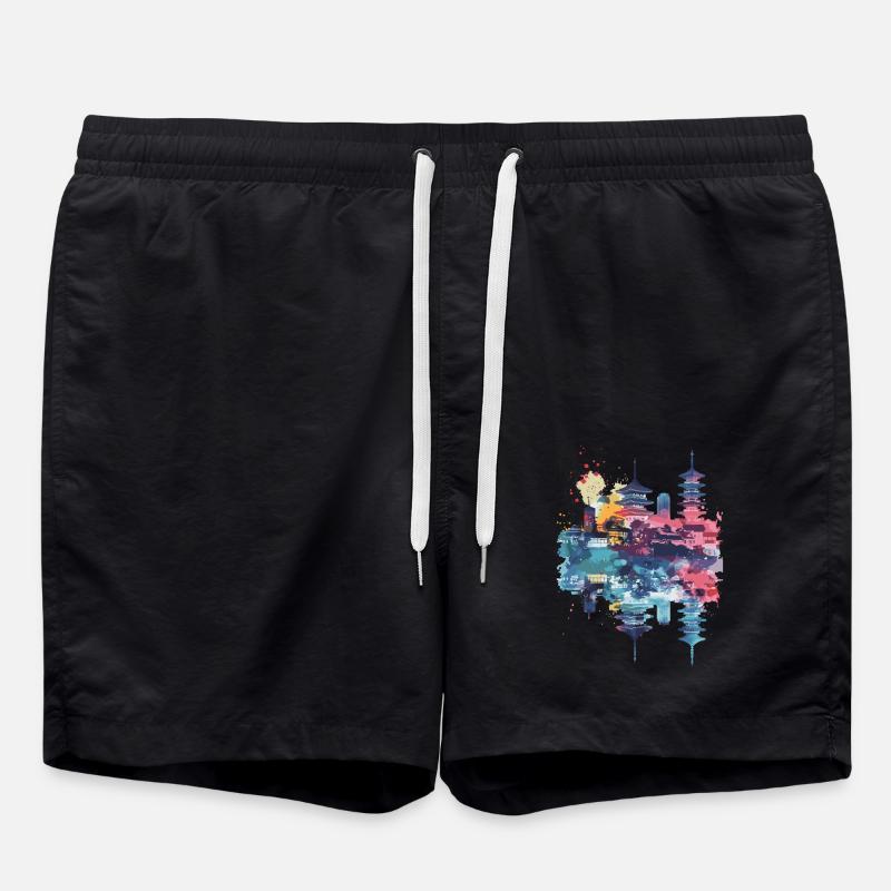 Himeji - Swim Trunks - black