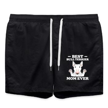 Bull Terrier Saying Funny Bull Terrier Gift - Swim Trunks - black - Front - AI Model Male 185 light (185cm)