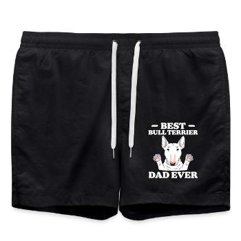 Bull Terrier Saying Funny Bull Terrier Gift - Swim Trunks - black - Front - AI Model Male 185 light (185cm)