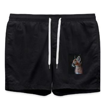Caracal Karakale Karakal - Swim Trunks - black - Front - AI Model Male 185 light (185cm)