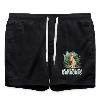 Caracal Karakale Karakal - Swim Trunks - black - Front - AI Model Male 185 light (185cm)