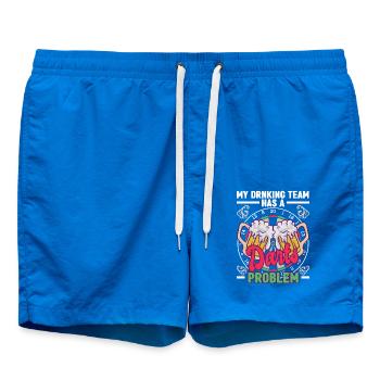 Mon équipe de buveurs a un problème de fléchette - Short de bain - cobalt blue - Devant