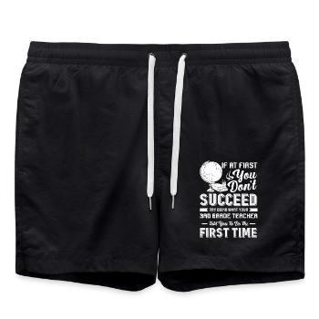 3rd Grade Teacher Proud 3rd Grade Teacher - Swim Trunks - black - Front - AI Model Male 185 light (185cm)