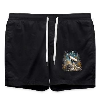 Caribou Karibus Karibu - Badeshorts - Schwarz - Vorne - AI Model Male 185 light (185cm)