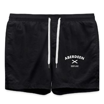 Aberdeen Ecosse Ecosse Drapeau Ecossais Ecosse - Short de bain - noir - Devant - AI Model Male 185 light (185cm)