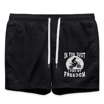 Pilote de moto tout-terrain Dust My Freedom MX Motocross - Short de bain - noir - Devant - AI Model Male 185 light (185cm)