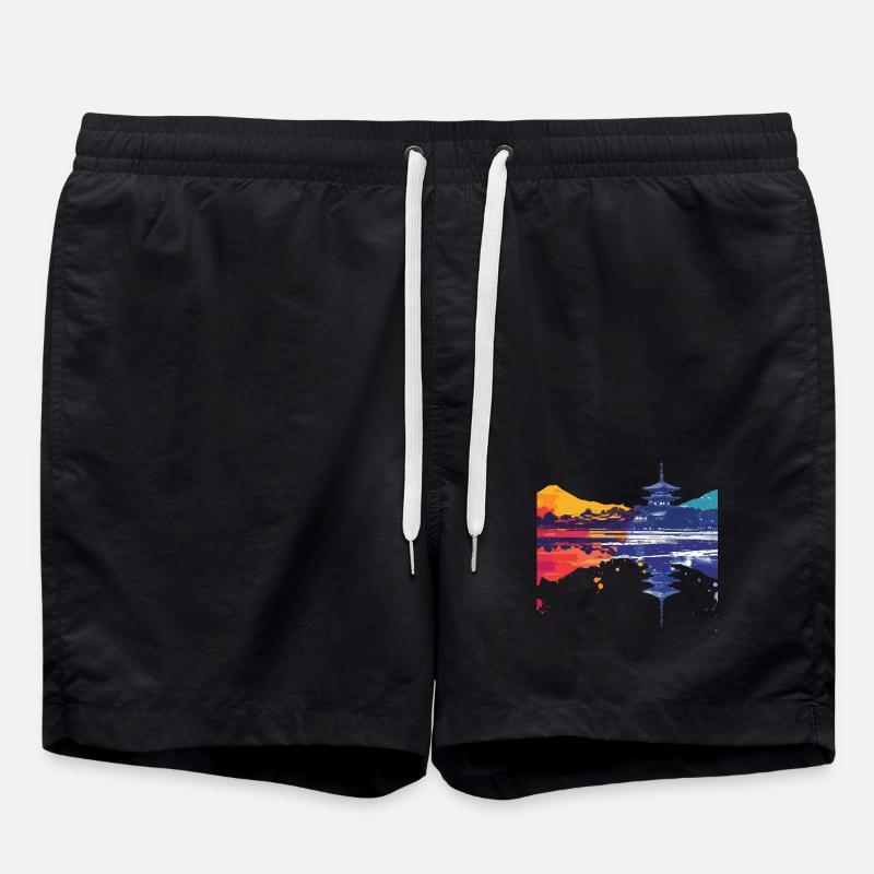 Kamakura - Badeshorts - Schwarz