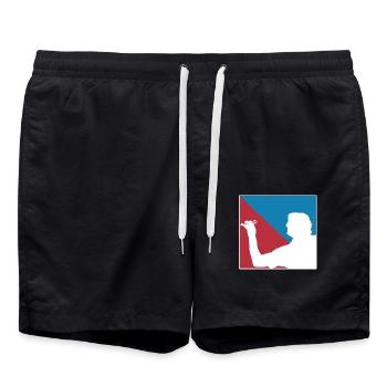 Darting Darted Unicorn Player Dart - Swim Trunks - black - Front - AI Model Male 185 light (185cm)