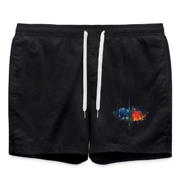 Kitami - Swim Trunks - black - Front - AI Model Male 185 light (185cm)